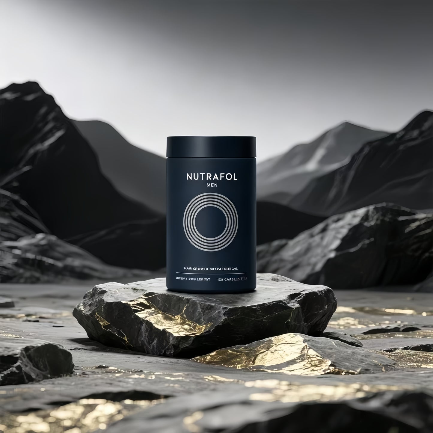 Nutrafol Men's Hair Growth Supplements, Clinically Tested for Visibly Thicker Hair and Scalp Coverage, Dermatologist Recommended - 1 Month Supply